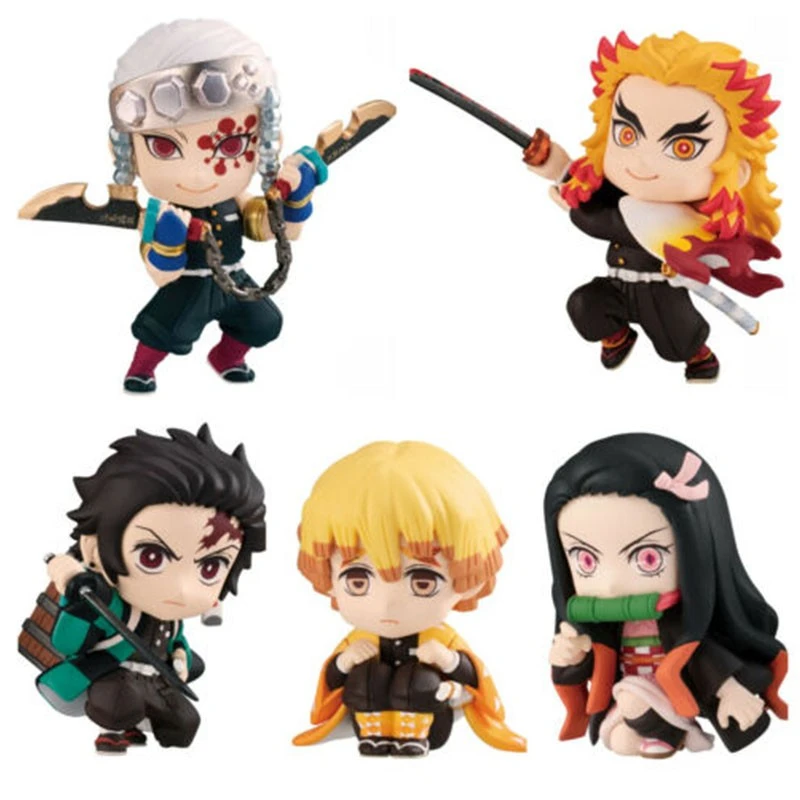 Demon Slayer - Set 5 Figurines - Adverge Motion 1 Demon Slayer - Set 5 Figurines - Adverge Motion